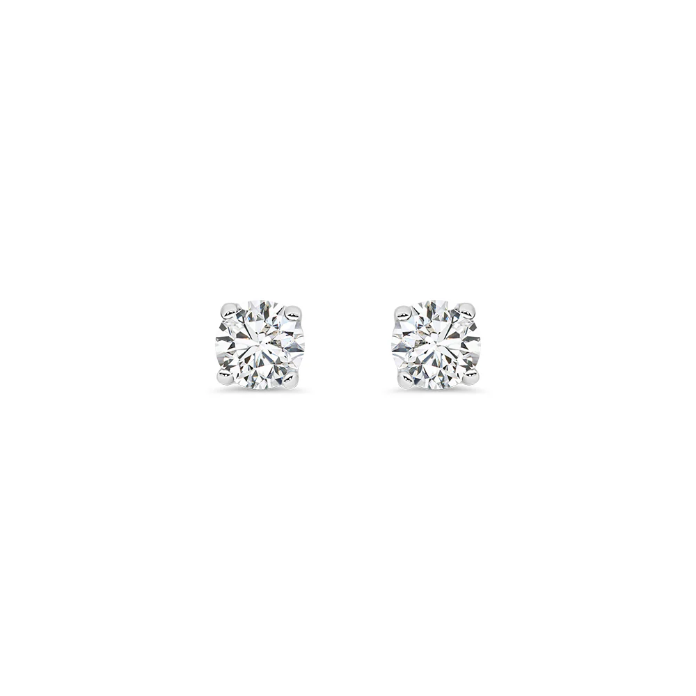 1/2ct Lab Grown Solitaire Stud Earrings