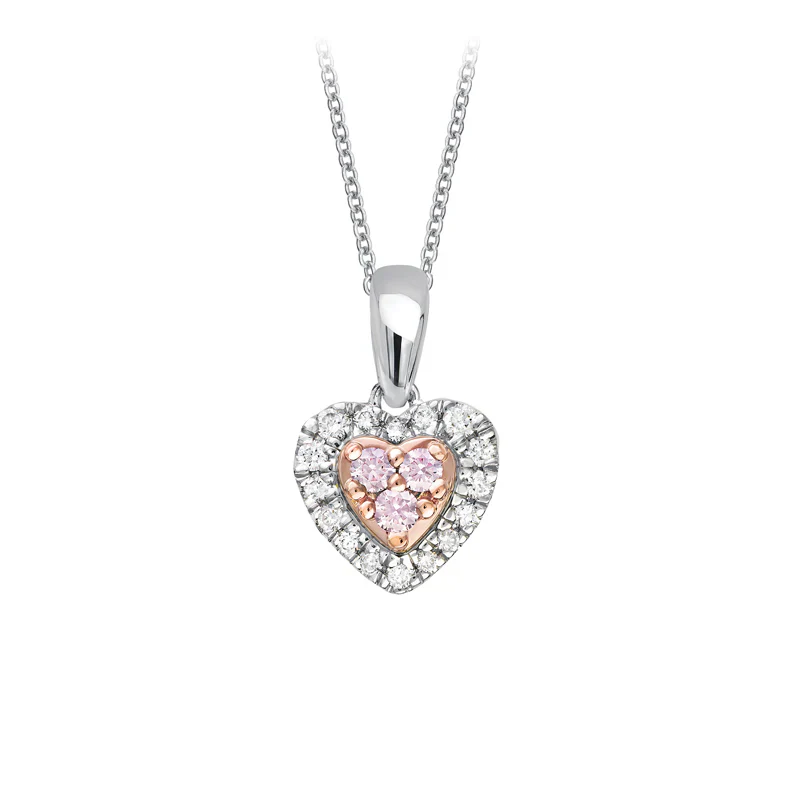 Joy - Blush Pink Argyle Diamond Necklace