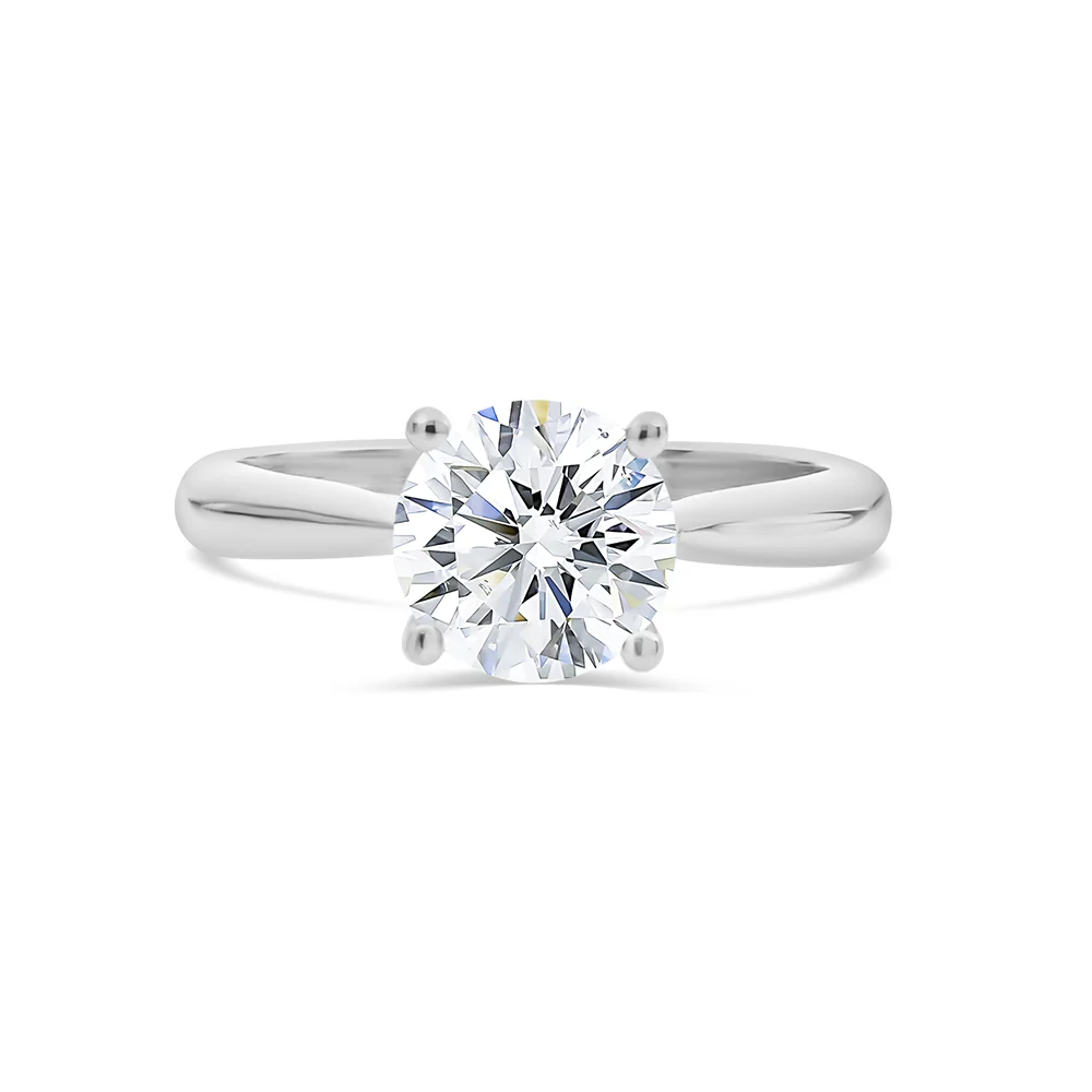 1.5ct Four Claw Lab Grown Diamond Solitaire Ring