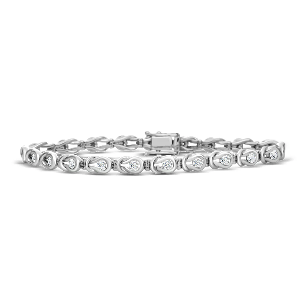 Diamond Set 'Knot Design' Bracelet