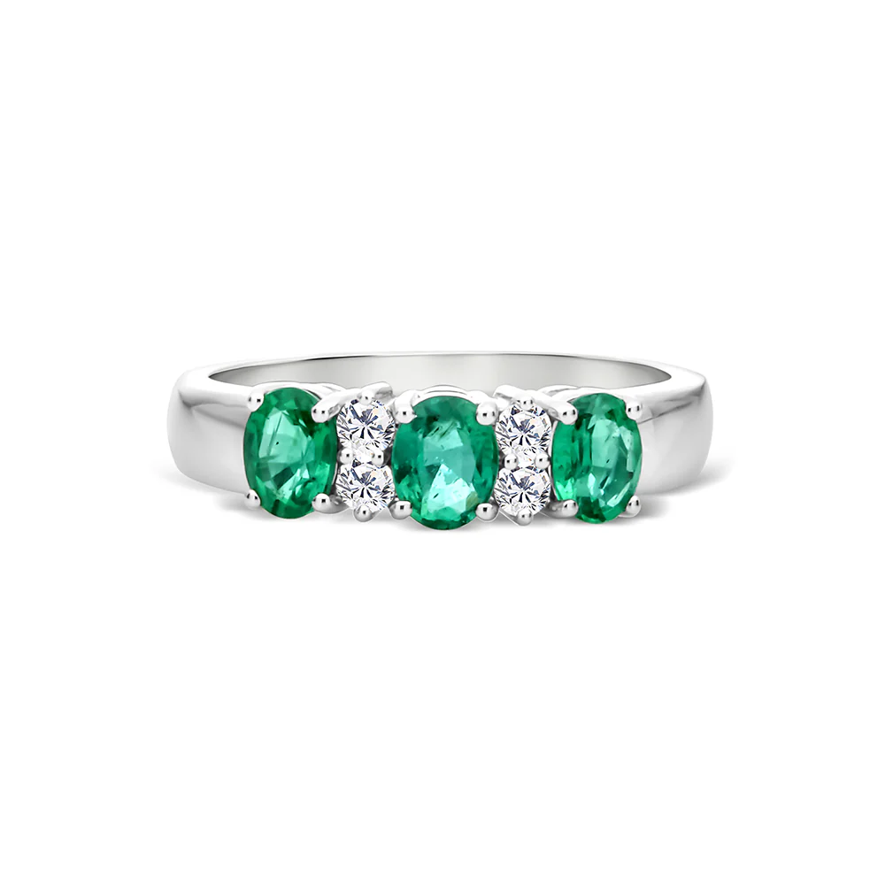 Emerald & Diamond Dress Ring