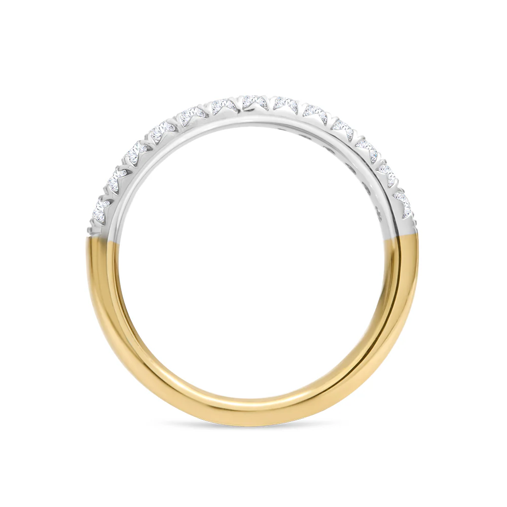 Claw Set Diamond Ring 0.35ct TDW - Two Tone - Image 2