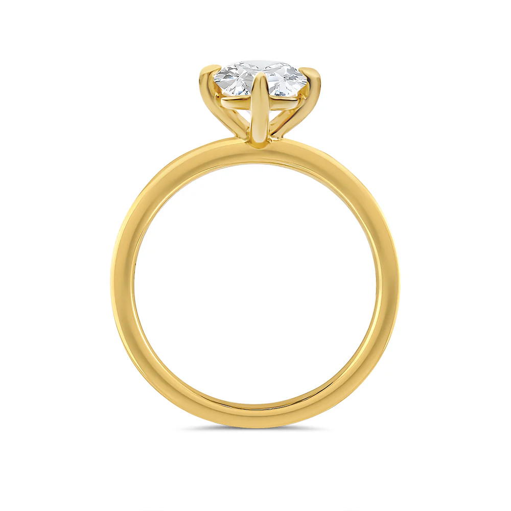 Lab Grown Marquise Diamond Solitaire - Image 2