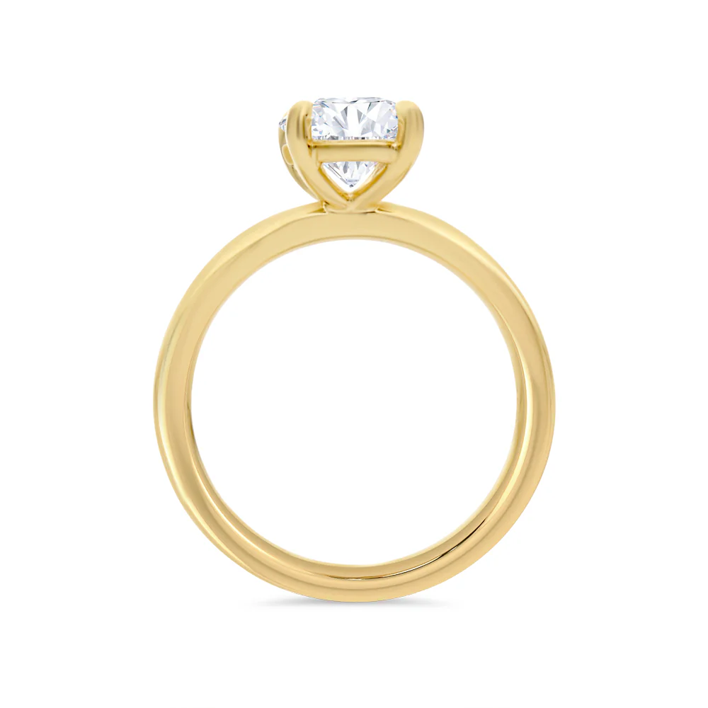 Oval Solitaire Lab Grown Diamond Ring - 2ct - Image 2