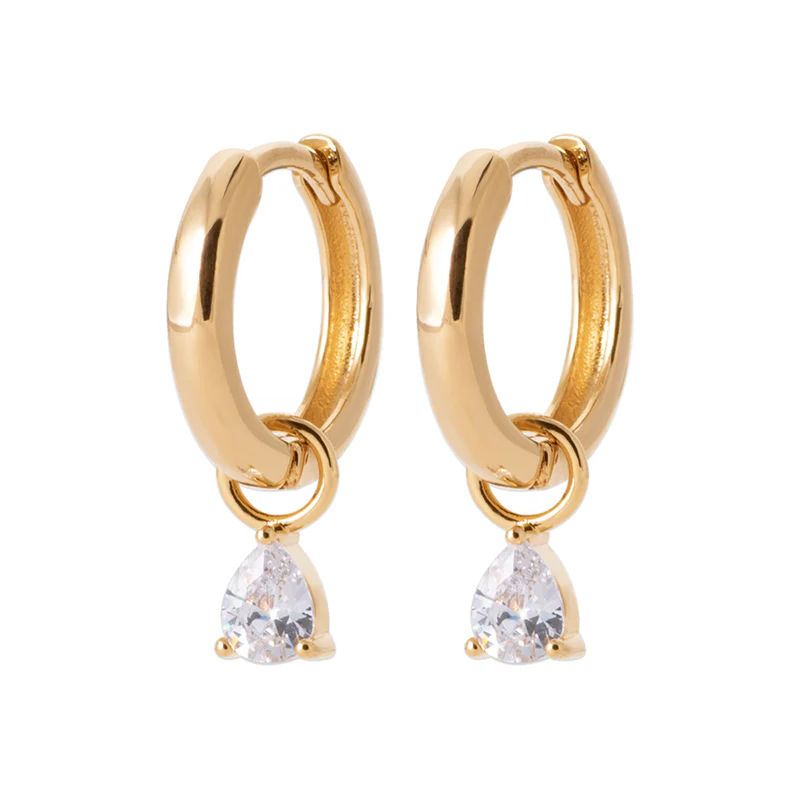 Bobbi Grace - Huggie Drop Earrings