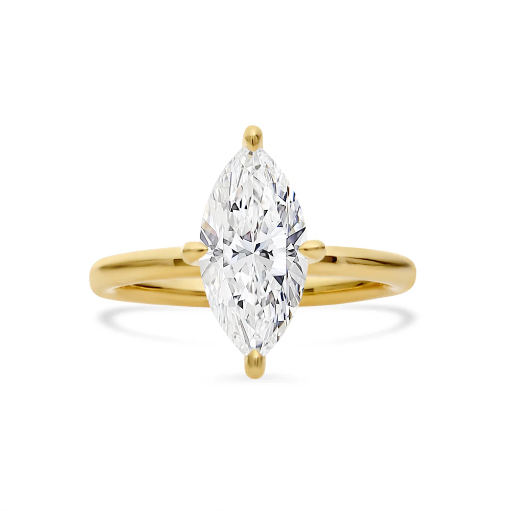 Lab Grown Marquise Diamond Solitaire