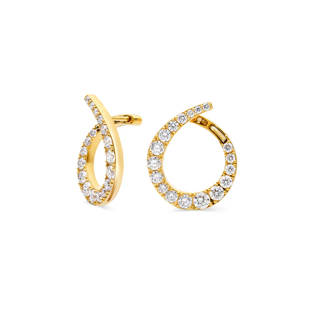 2.35ct Diamond Huggie Earrings