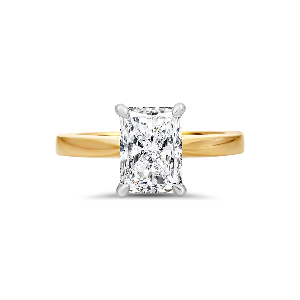 2ct Radiant Lab Grown Diamond Ring
