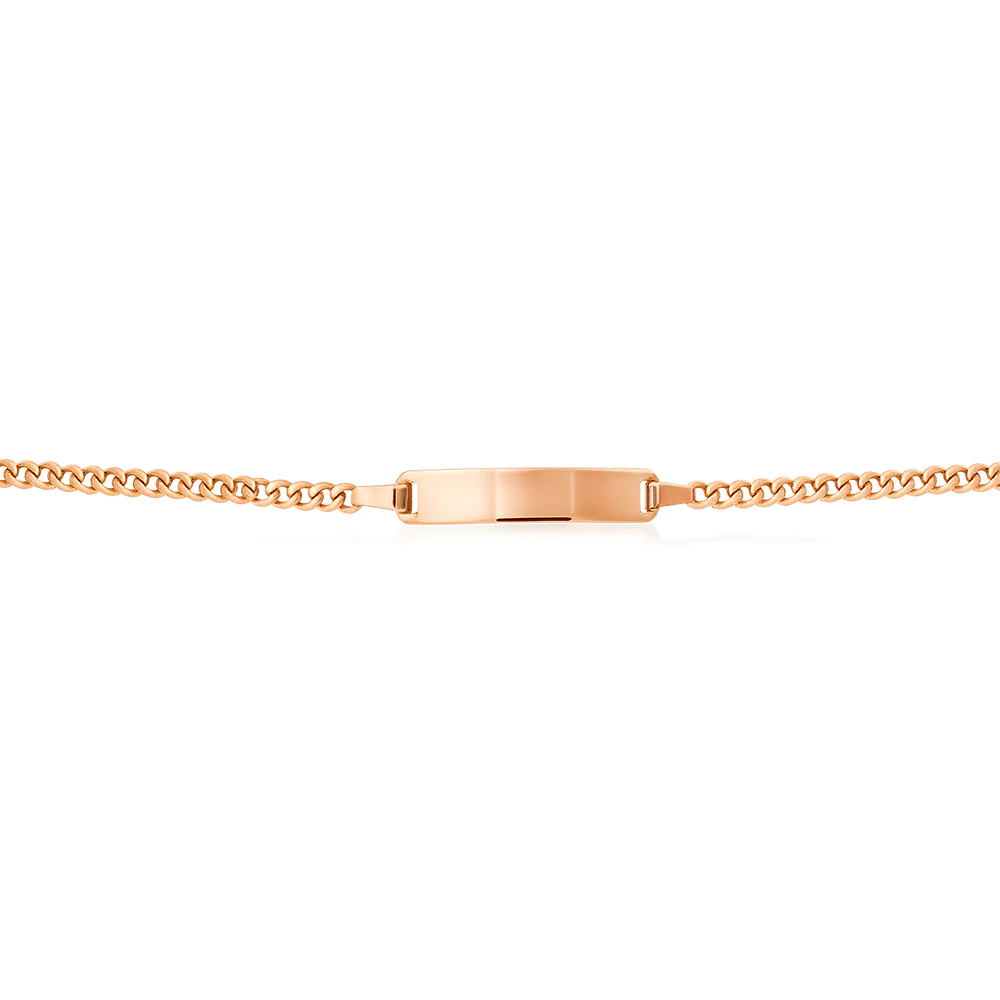 ID Curb Bracelet - Rose Gold