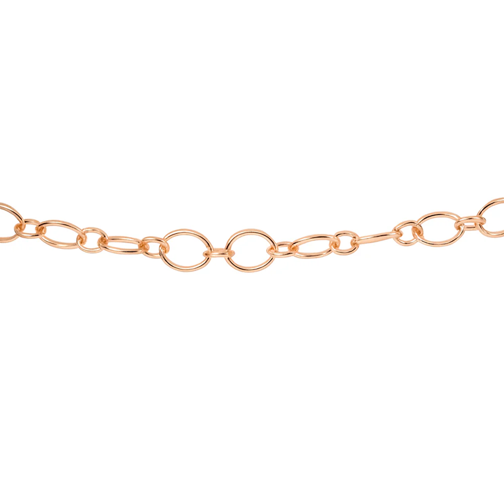Italian Oval Link Bracelet 19cm - Rose Gold