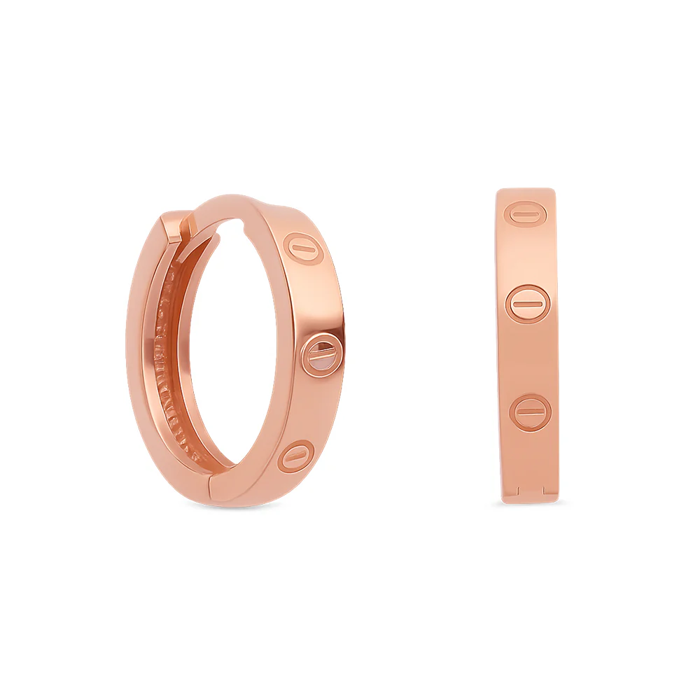 'Love Locks' Huggie Earrings
