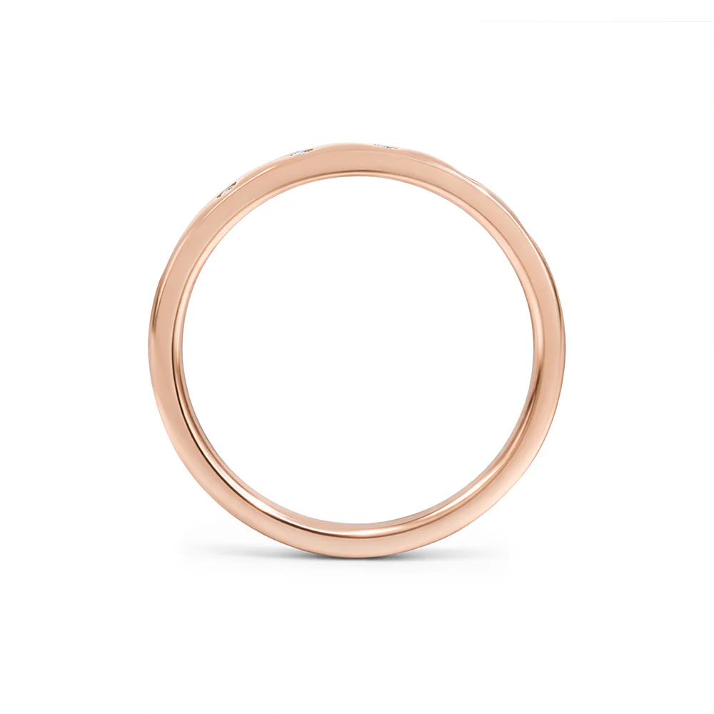Flush Set Diamond Ring 0.05ct TDW - Rose Gold - Image 2
