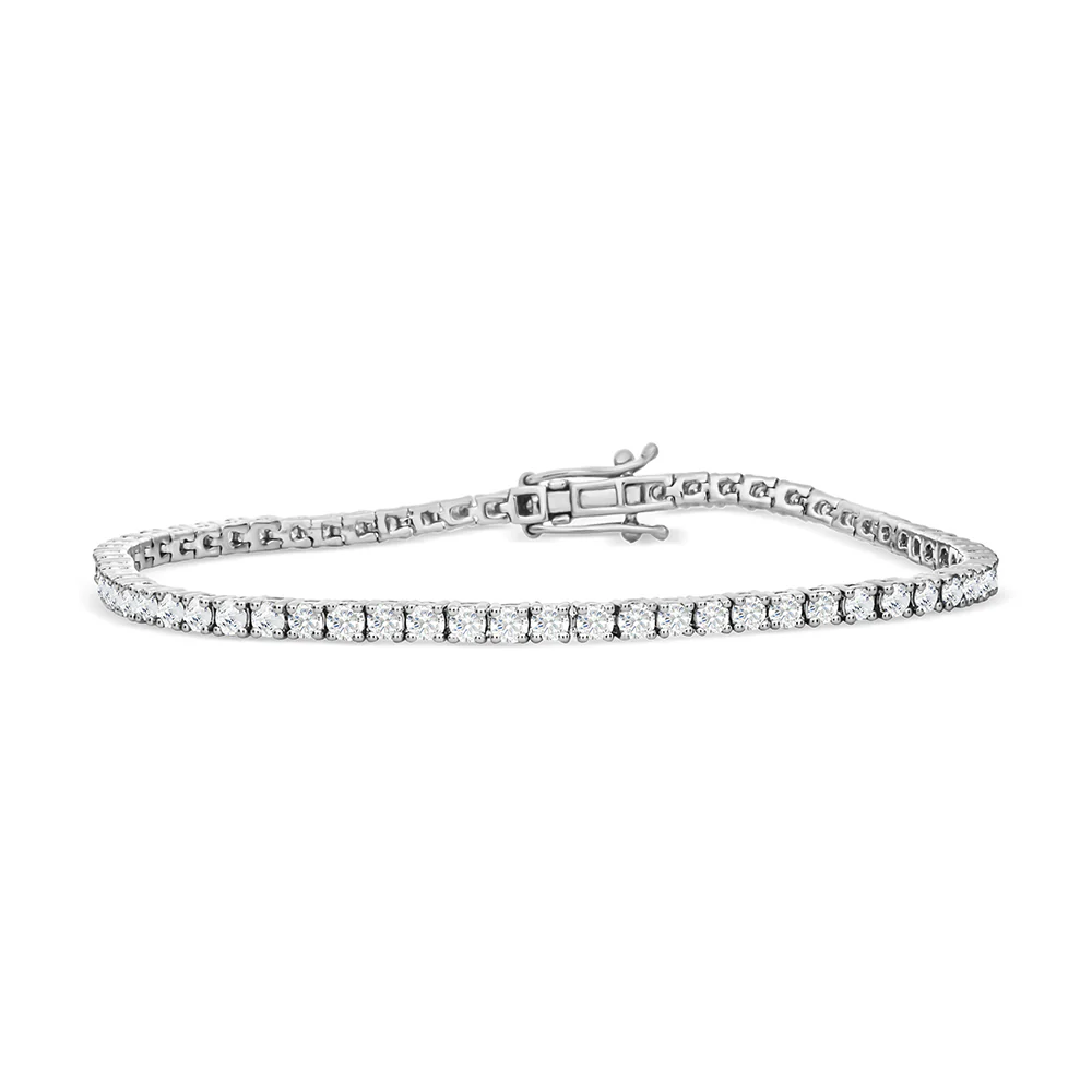 Lab Grown Diamond Tennis Bracelet 3ct - White Gold