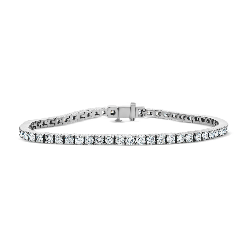 4ct Round Brilliant Cut Lab Grown Tennis Bracelet