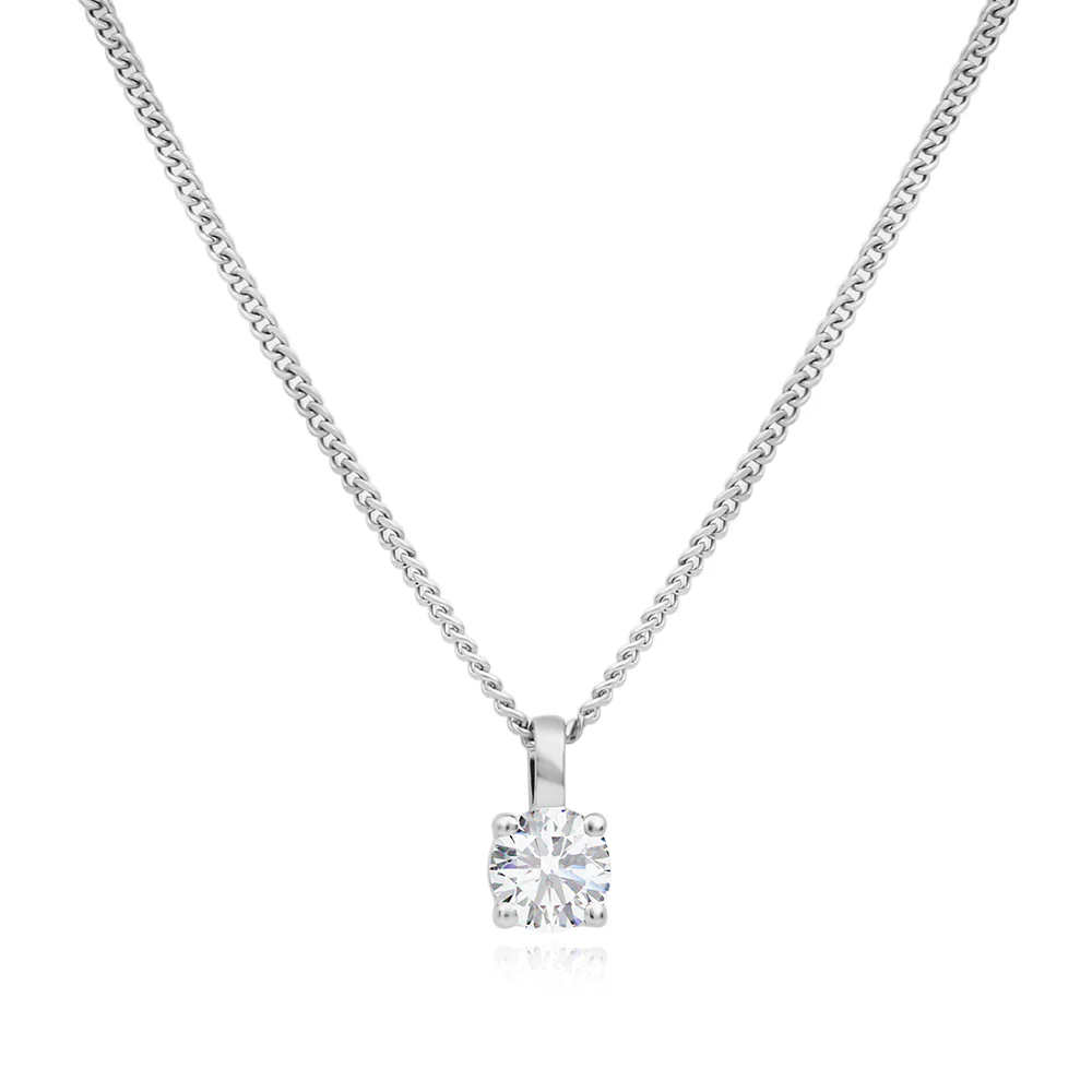 0.50ct Lab Grown Solitaire Necklace