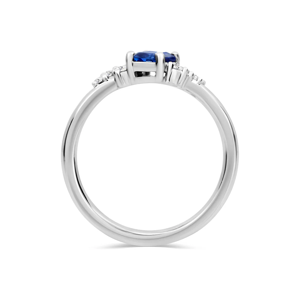 Sapphire & Diamond Dress Ring - Image 2