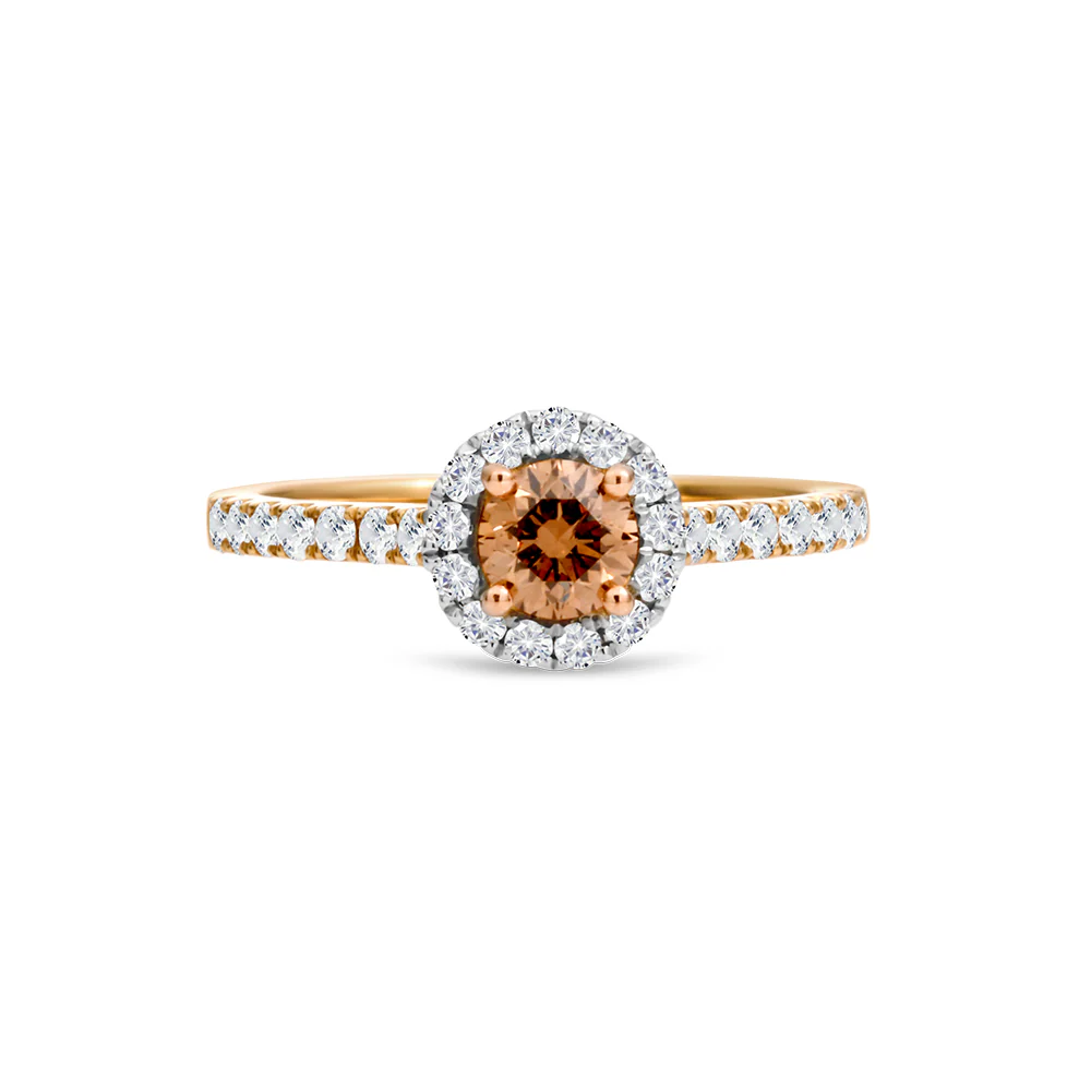 Australian Chocolate Diamond Ring - Yellow Gold