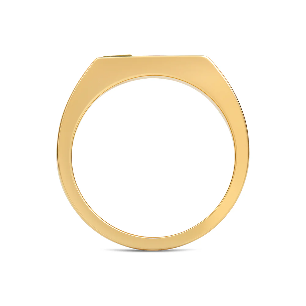 Parti Sapphire Signet Ring - Yellow Gold - Image 2