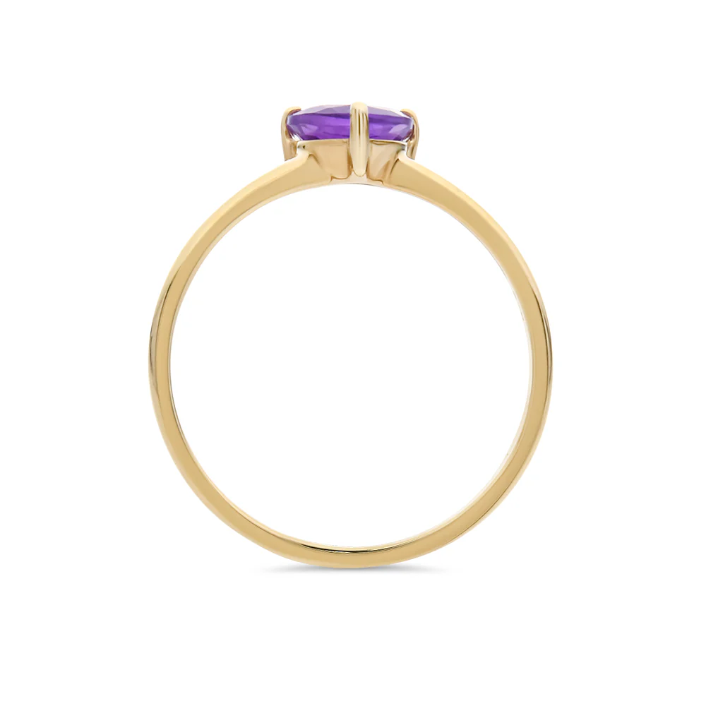 9CT YG AMETHYST RING - Image 2
