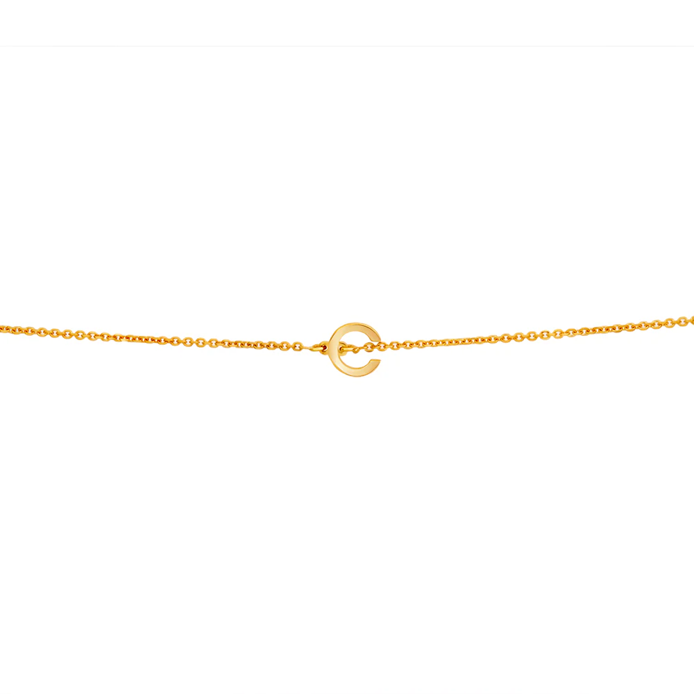 Letter 'C' Initial Bracelet