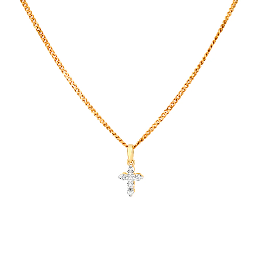 Petite Diamond Cross