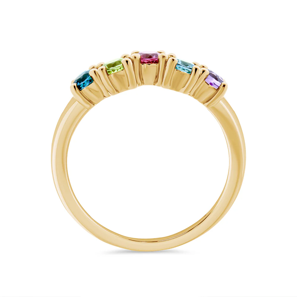 Amethyst, Topaz, Garnet & Peridot Ring - Image 2