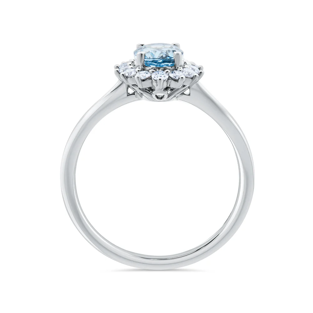 Aquamarine & Diamond Ring - Image 2
