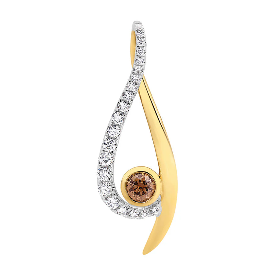 Australian Chocolate Diamond Pendant