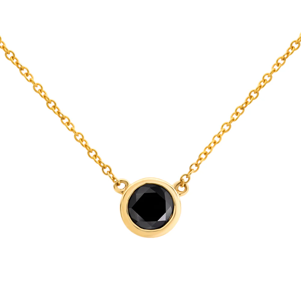 Bezel Set Sapphire Necklace - Image 3