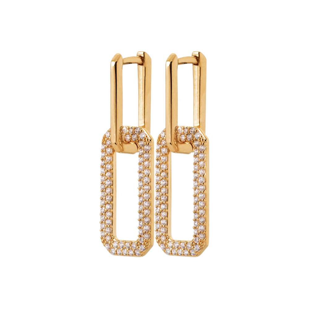 Bobbi Grace- Double Drop Huggie Earrings