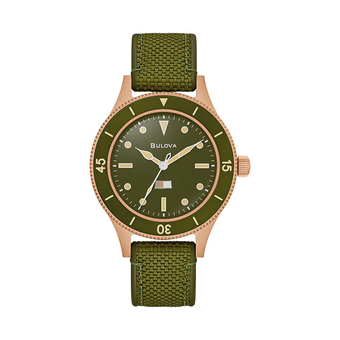 Bulova Mil-Ships Bronze Special Edition Watch - 98A324