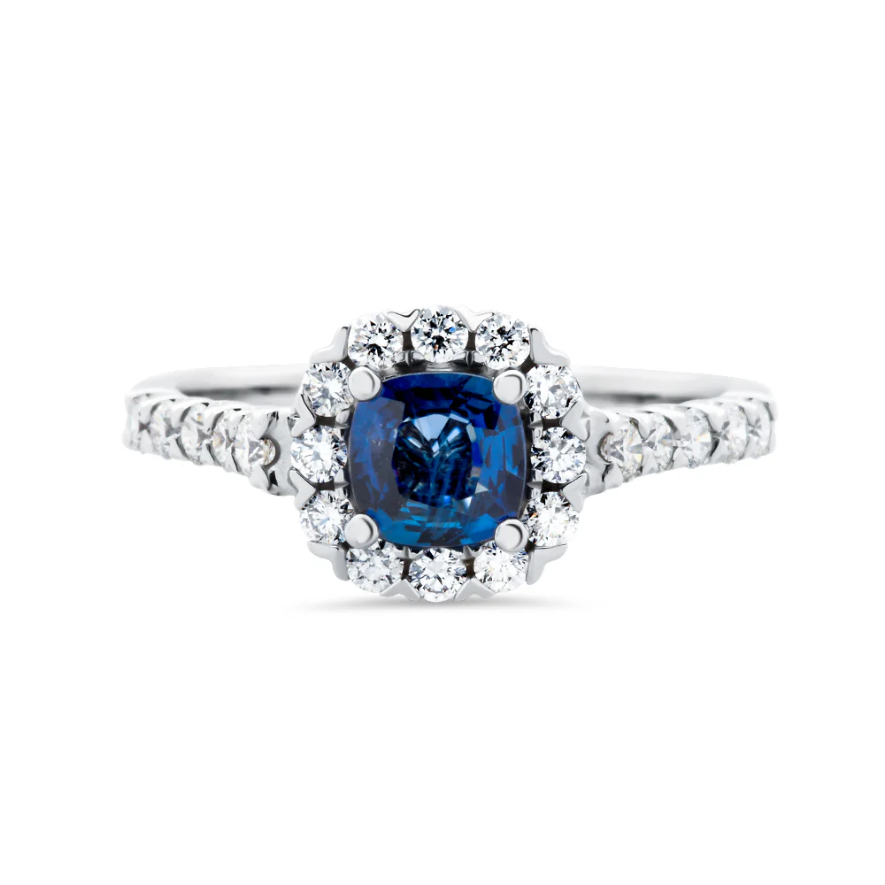 Ceylon Sapphire & Diamond Ring