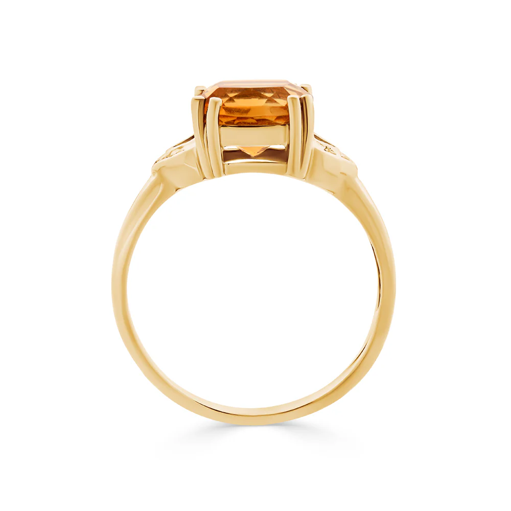 Citrine & Diamond Ring - Image 2