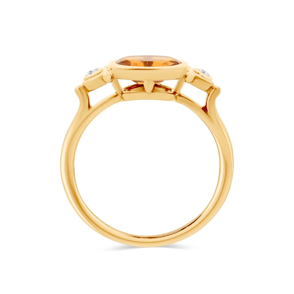Citrine & Diamond Ring - Image 2