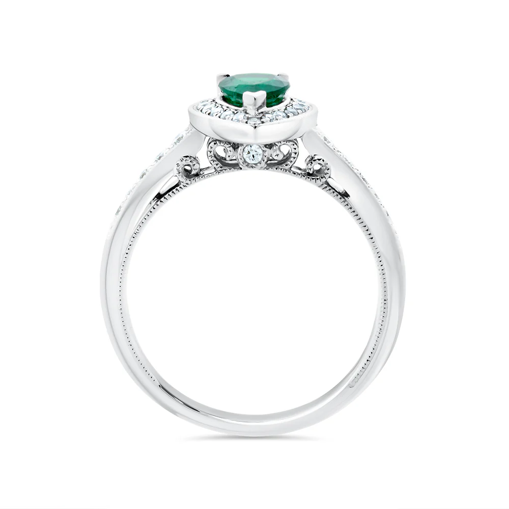 Emerald & Diamond Ring - Image 2