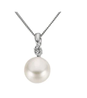 Fresh Water & Diamond Pendant - Image 2