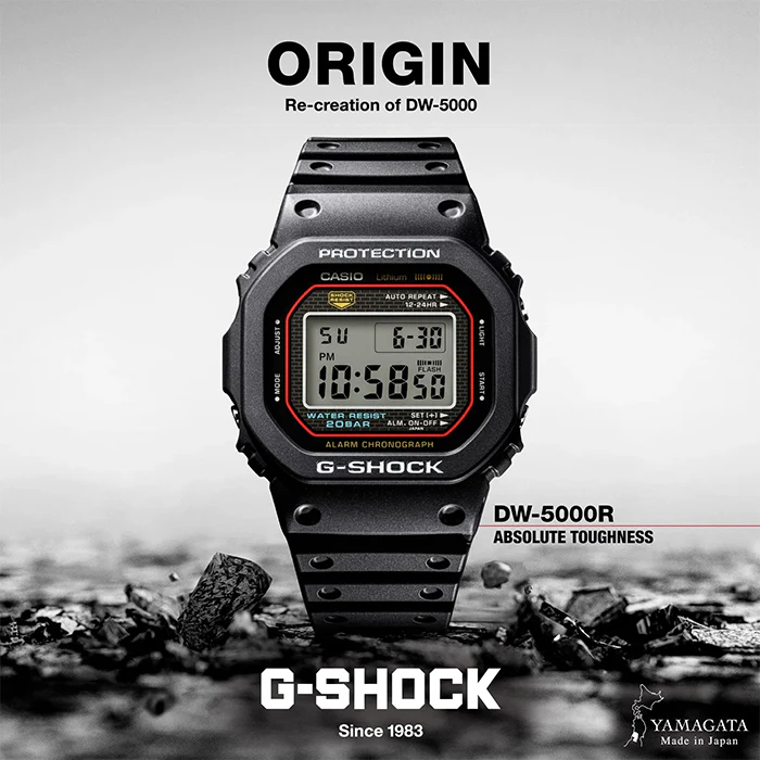 G-Shock Basic Line Up 40th Anniversary Edition Watch -   DW5000R-1A - Image 2