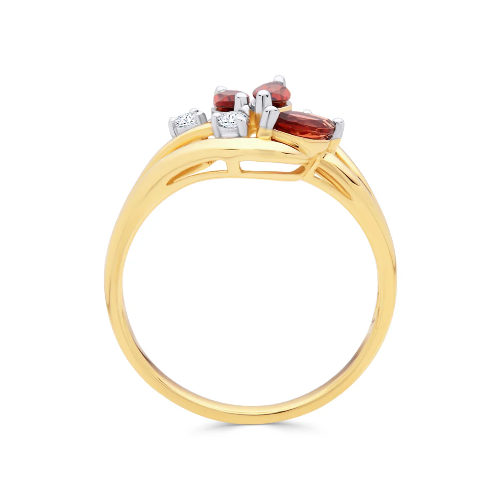 Garnet & Diamond Ring - Image 2