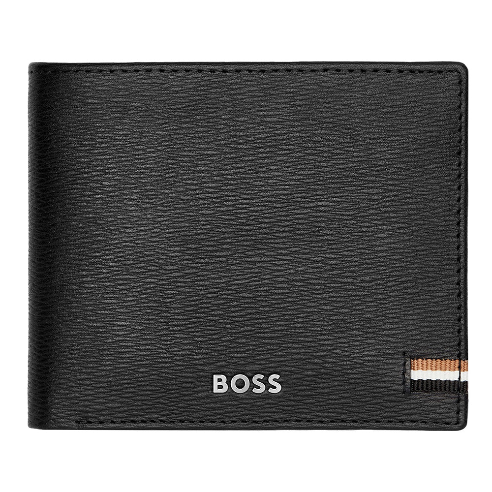 HUGO BOSS LEATHER WALLET - ICONIC BLACK