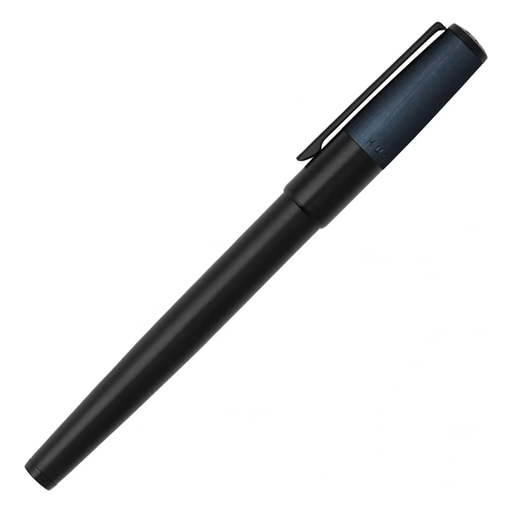 HUGO BOSS ROLLERBALL PEN GEAR - MINIMAL BLACK/CHROME - Image 2