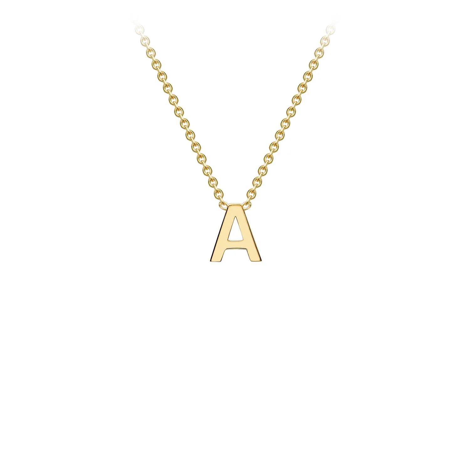 Letter 'A' Pendant & Chain