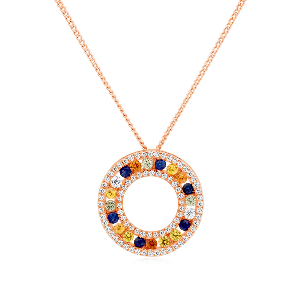 Multi-Coloured Sapphire Necklace
