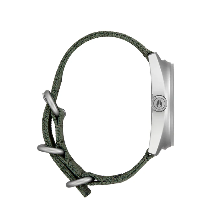 Nixon Clutch 42 Matte Silver & Thyme Watch - A1447-5350-00 - Image 2