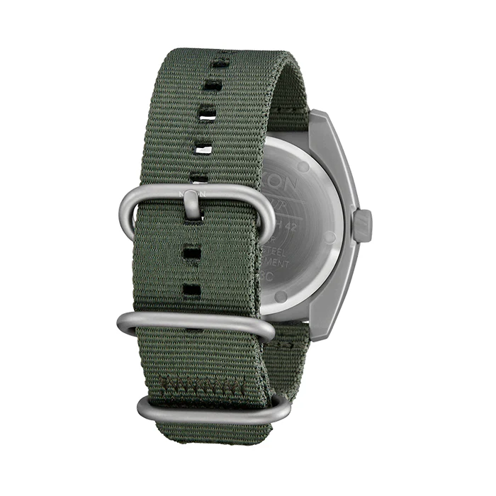 Nixon Clutch 42 Matte Silver & Thyme Watch - A1447-5350-00 - Image 3