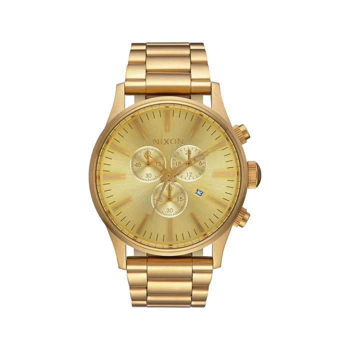 Nixon Sentry Chrono Gold Watch - A386-502-00