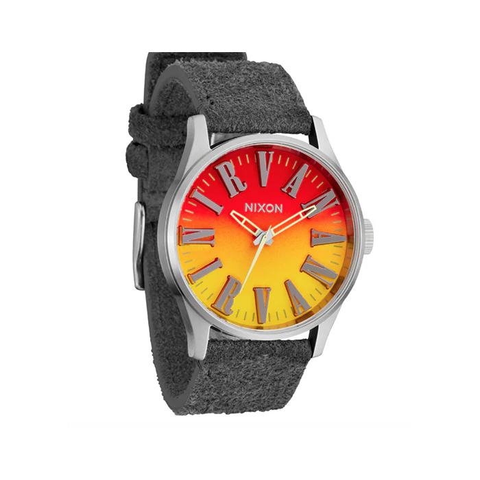 Nixon Sentry Leather Nirvana 'Unplug Fade' Limited Edition Watch - A1418-5274-00 - Image 2