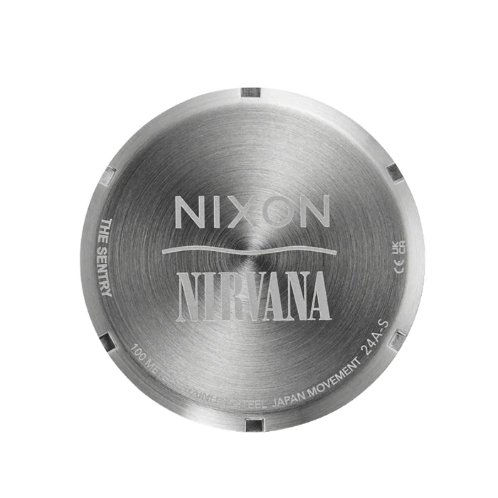 Nixon Sentry Leather Nirvana 'Unplug Fade' Limited Edition Watch - A1418-5274-00 - Image 5