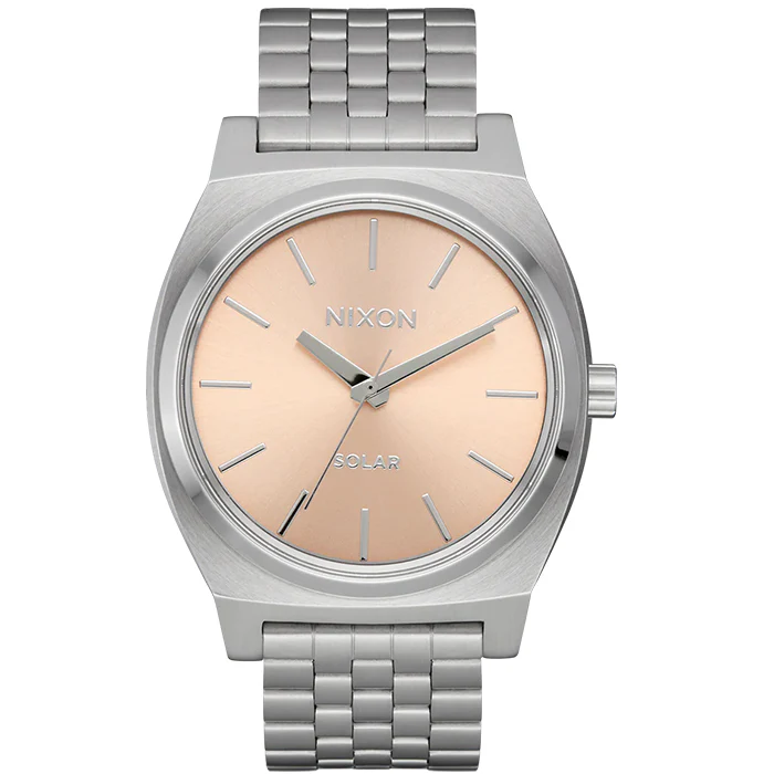 Nixon Time Teller Stainless & Coral Watch - A1369-5332-00