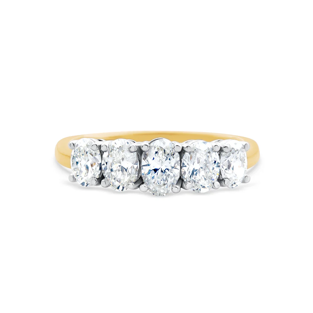 Oval Diamond Band