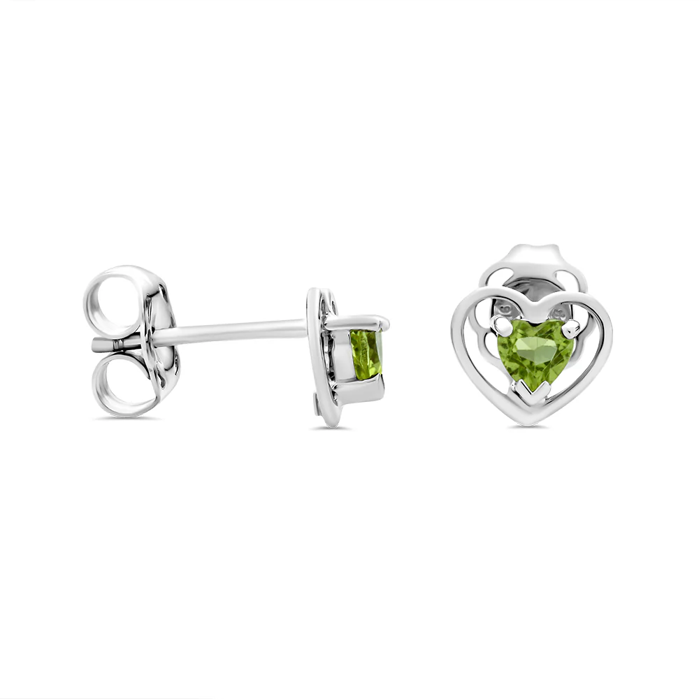 Peridot Stud Earrings